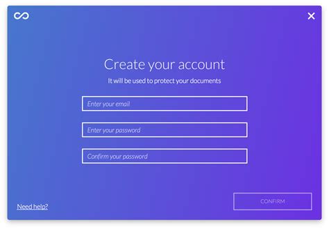 Creating an account